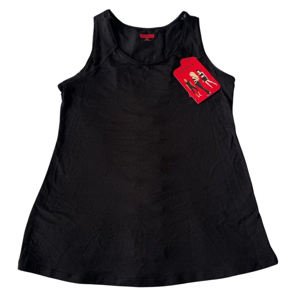 Spanx By Sara Blakely Streamlined Tank Top Sporty Mesh In Back Size S